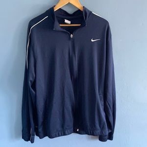 Nike Dri Fit Navy Zip Up